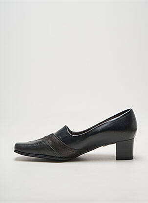 Escarpins tissage satiné talon de 4 à 6cm noir SWEET femme