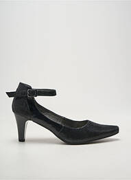 Escarpins tissage satiné talon de 7 à 9cm noir SWEET femme