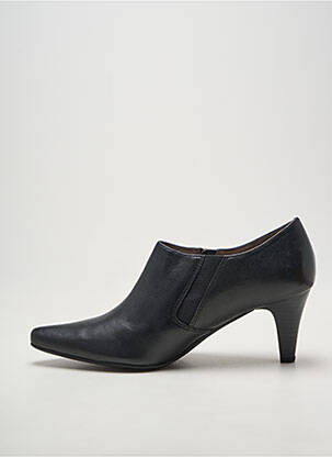 Bottines/boots tissage satiné talon de 7 à 9cm noir SWEET femme