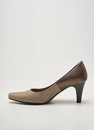 Escarpins tissage satiné talon de 4 à 6cm beige SWEET femme