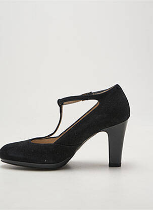 Escarpins tissage satiné talon de 7 à 9cm noir BRENDA ZARO femme