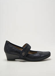 Ballerines fermeture scratch talon de 4 à 6cm noir SWEET femme