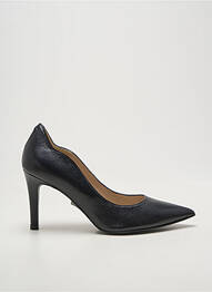 Escarpins tissage satiné talon de 7 à 9cm noir BRENDA ZARO femme