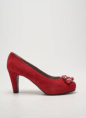 Escarpins type de semelle amortissante talon de 7 à 9cm rouge BRENDA ZARO femme