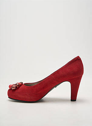 Escarpins type de semelle amortissante talon de 7 à 9cm rouge BRENDA ZARO femme