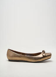 Ballerines tissage satiné talon plat jusqu'à 3cm or INDOCHINE 1928 femme