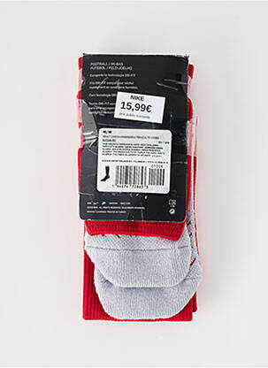 Chaussettes stretch rouge NIKE unisexe