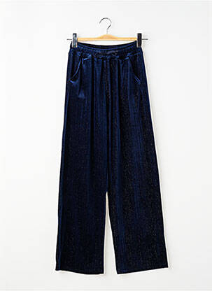 Pantalon droit stretch taille normale bleu SANS MARQUE femme