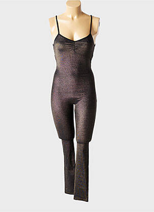 Combi-pantalon fines bretelles fines bretelles noir GINETTE NY ANAHATA X LA NOUVELLE femme