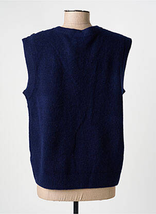 Pull col rond manches courtes bleu fonce C'EST BEAU LA VIE femme
