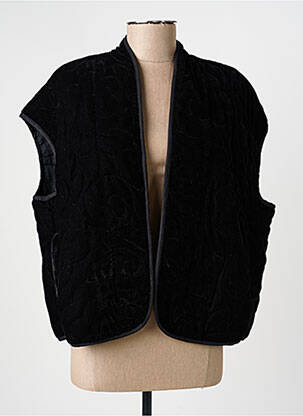 Gilet sans manche poches noir C'EST BEAU LA VIE femme