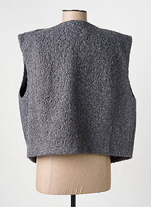 Gilet manches courtes manches courtes gris C'EST BEAU LA VIE femme