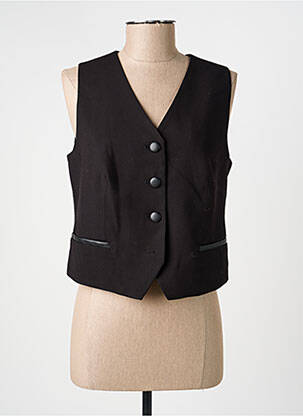 Gilet sans manche doublure noir JULIE GUERLANDE femme