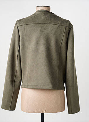 Veste casual col rond vert JULIE GUERLANDE femme