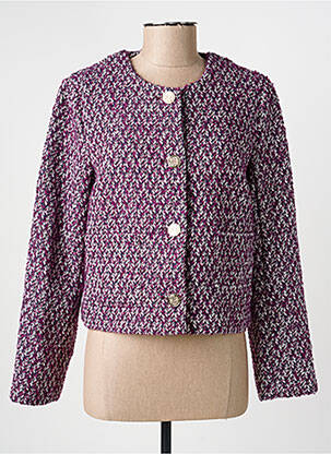Veste chic poches violet C'EST BEAU LA VIE femme
