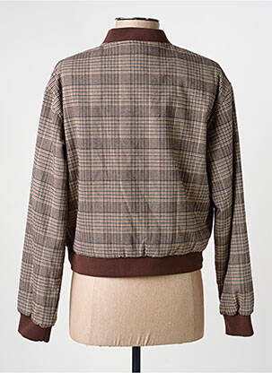 Veste casual col rond marron C'EST BEAU LA VIE femme