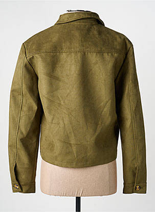 Veste casual tissage suedine vert C'EST BEAU LA VIE femme