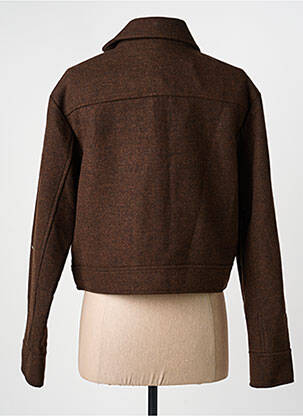 Veste casual coupe droite marron C'EST BEAU LA VIE femme