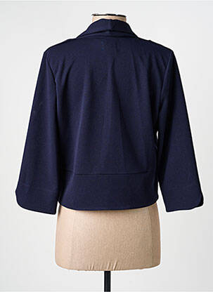 Veste casual col tailleur bleu JULIE GUERLANDE femme