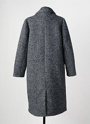 Manteau long coupe cintrée sans capuche gris C'EST BEAU LA VIE femme
