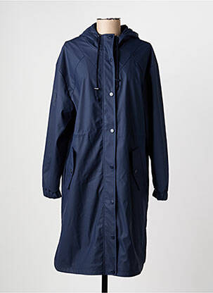 Imperméable finition intérieure doublure satiné a capuche bleu C'EST BEAU LA VIE femme