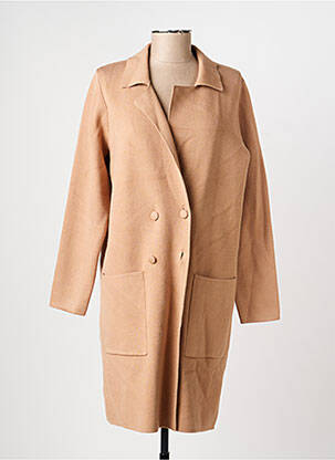 Gilet manches longues stretch beige JULIE GUERLANDE femme