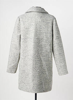 Manteau long coupe cintrée sans capuche gris JULIE GUERLANDE femme