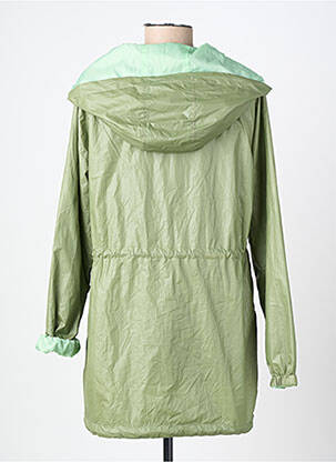 Imperméable finition intérieure doublure satiné a capuche vert C'EST BEAU LA VIE femme