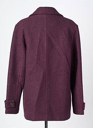 Manteau court coupe droite sans capuche violet C'EST BEAU LA VIE femme