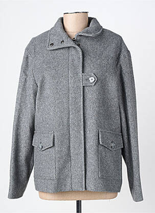 Manteau court poches sans capuche gris JULIE GUERLANDE femme