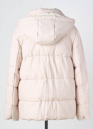 Doudoune poches a capuche beige JULIE GUERLANDE femme