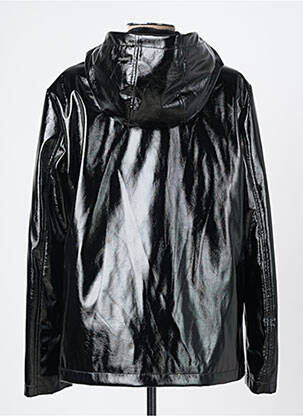 Imperméable manches longues a capuche noir JULIE GUERLANDE femme
