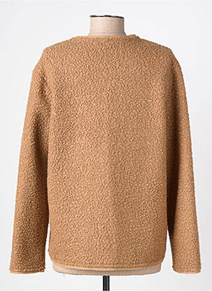 Veste casual col rond marron JULIE GUERLANDE femme
