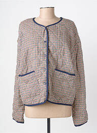 Veste casual col rond marron C'EST BEAU LA VIE femme