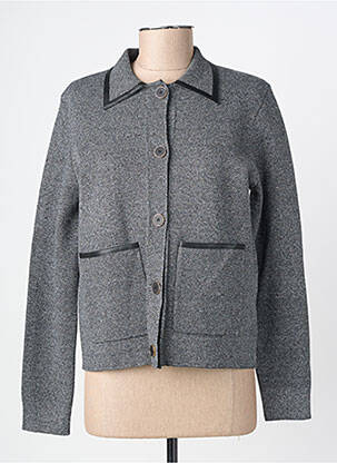 Veste casual coupe droite gris JULIE GUERLANDE femme