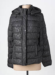 Doudoune poches a capuche noir JULIE GUERLANDE femme