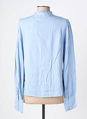 Chemisier coupe droite manches longues bleu C'EST BEAU LA VIE femme