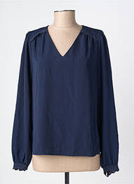 Blouse manches longues manches longues bleu JULIE GUERLANDE femme