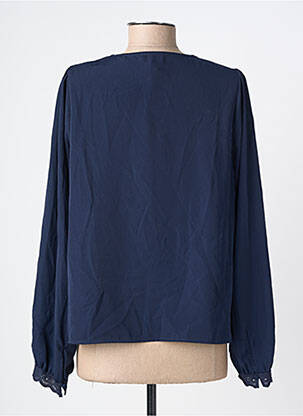 Blouse manches longues manches longues bleu JULIE GUERLANDE femme