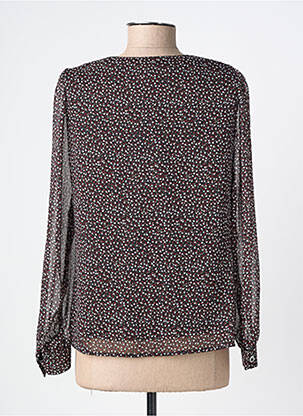 Blouse légère et transparente manches longues noir MERI & ESCA femme