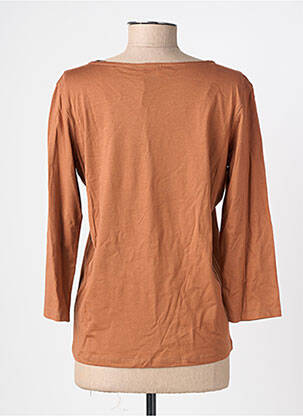 T-shirt manches 3/4 manches 3/4 marron JULIE GUERLANDE femme