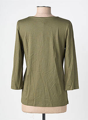 T-shirt manches 3/4 manches 3/4 vert JULIE GUERLANDE femme