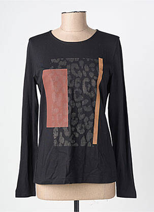 T-shirt manches longues manches longues noir JULIE GUERLANDE femme