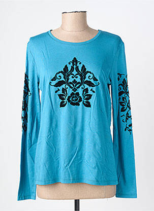 T-shirt manches longues manches longues bleu JULIE GUERLANDE femme