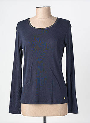 T-shirt manches longues manches longues bleu C'EST BEAU LA VIE femme