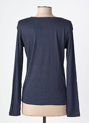 T-shirt manches longues manches longues bleu C'EST BEAU LA VIE femme