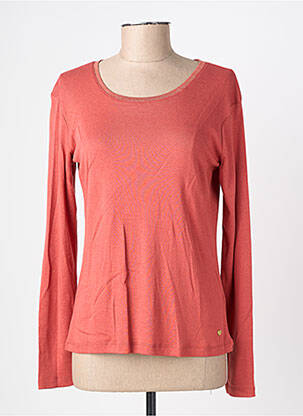 T-shirt manches longues manches longues orange C'EST BEAU LA VIE femme