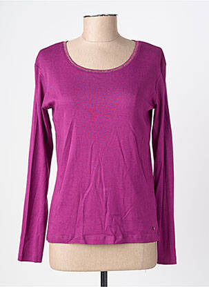 T-shirt manches longues manches longues violet C'EST BEAU LA VIE femme