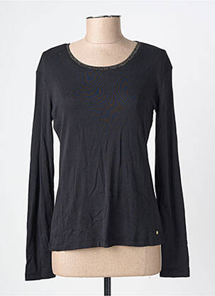 T-shirt manches longues manches longues noir C'EST BEAU LA VIE femme