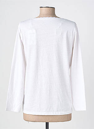 T-shirt manches longues manches longues blanc C'EST BEAU LA VIE femme
